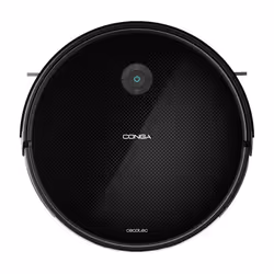 Cecotec 08146, Sans sac, Noir, Rond, 2.4 GHz, Gyroscope, Android, iOS