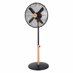 Cecotec 08233, Ventilateur à lame domestique, Noir, Bois, Sol, 40 cm, 900 - 1250 mm, Secteur