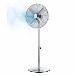 Cecotec EnergySilence 620 Retrostyle, Ventilateur à lame domestique, Chrome, Sol, 40,6 cm, 900 - 1250 mm