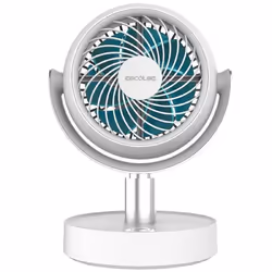 Cecotec 08353, Ventilateur à lame domestique, Blanc, Table, 60°, 90°, Batterie