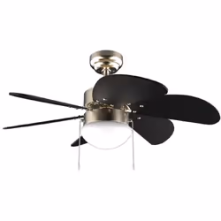 Cecotec Ventilateur de plafond avec lampe EnergySilence Aero 365 Gold&Wood