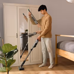 Cecotec Scoba 2100 Twice Aspirateur traineau Batterie Sec Cyclonique Sans sac 210 W Noir, Bleu