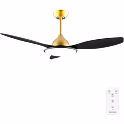 Cecotec Ventilateur de plafond avec lampe EnergySilence 4800 Light GoldBlack