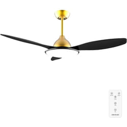 Cecotec Ventilateur de plafond avec lampe EnergySilence 4800 Light GoldBlack