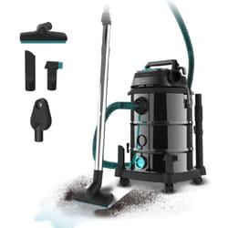 Cecotec - Aspirateur Vertical avec Fil 30L Conga Rockstar Wet & Dry Steel Pro Tool. Solides et Liquides Aspirateur 1600W, Durabilité et Résistance,