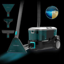 Cecotec Conga CarpetClean 10000 EasyHome 3 L Aspirateur réservoir cylindrique Sec&humide 800 W Sans sac