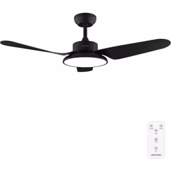 Cecotec Ventilateur de plafond avec lampe EnergySilence Aero 5200 Light Black