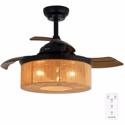 Cecotec Ventilateur de plafond avec lampe EnergySilence Aero 3600 Invisible Natural Style