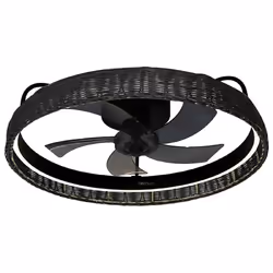 Cecotec Ventilateur de plafond avec lampe EnergySilence LampAero 600 Black Design