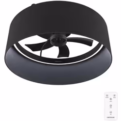 Cecotec Ventilateur de plafond avec lampe EnergySilence LampAero 650 Black Design