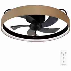 Cecotec Ventilateur de plafond avec lampe EnergySilence LampAero 650 Beige Design
