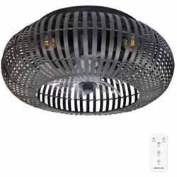 Cecotec Ventilateur de plafond avec lampe EnergySilence LampAero 600 Natural DarkWood