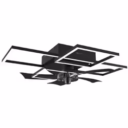 Design original : ce ventilateur est composé de rectangles et de carrés, laissant le ventilateur au centre, ce qui crée une a ...