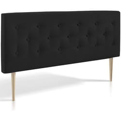 TÊTE DE LIT CAPITONNÉE SCANDINAVE OSLO GRIS ANTHRACITE 150X60