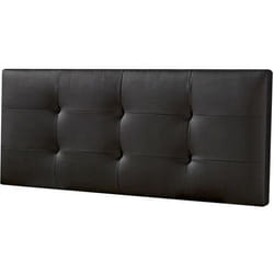 Tête de lit Carla 140x60 cm Noir rembourrée de Mousse