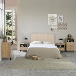 marcKonfort Tête de lit tapissée Creta 160x60cm beige