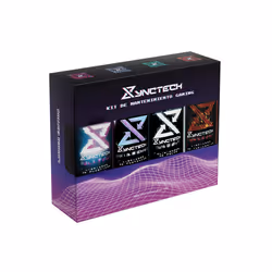 Synctech Gaming 8005S0020, Kit de nettoyage d'équipement électronique, Universel, Noir, Violet, Rouge, Blanc, 4 pièce(s), Boî ...