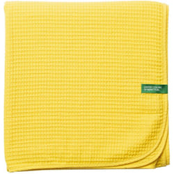 Benetton - couverture 140x190CM 200GSM 100% coton jaune maison