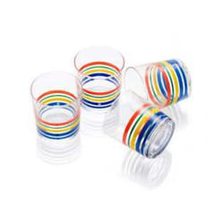 Benetton BE-0264 verre à eau Multicolore 4 pièce(s) 330 ml
