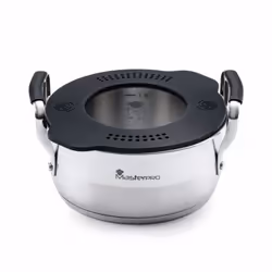 Masterpro BGEU-3777, 1,5 L, Rond, Noir, Acier inoxydable, Transparent, Acier inoxydable, Acier inoxydable, Noir