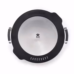 Masterpro BGEU-3777 casserole à sauce 1,5 L Rond Noir, Acier inoxydable, Transparent