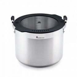 Masterpro BGEU-3780 casserole à sauce 12,5 L Rond Noir, Acier inoxydable, Transparent