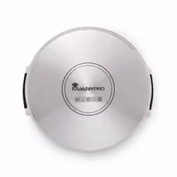 Masterpro BGEU-3780 casserole à sauce 12,5 L Rond Noir, Acier inoxydable, Transparent