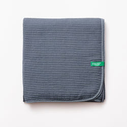 Benetton COUVERTURE 140X190CM 200GSM 100% COTON BLEU FONCÉ NEUTRE BE
