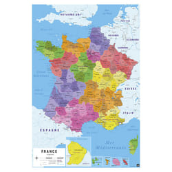 Grupo Erik - Affiche carte de france 2018