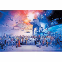 Il mesure 61 x 91,5 cm et est imprimé sur du papier brillant de haute qualité de 150 g/m². Il est expédié roulé.