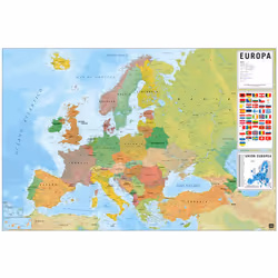 Il mesure 61 x 91,5 cm et est imprimé sur du papier brillant de haute qualité de 150 g/m². Il est expédié roulé.