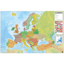 Grupo Erik - L'affiche de la carte de l'Europe est physique et politique