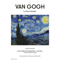 Poster van gogh la nuit etoilee