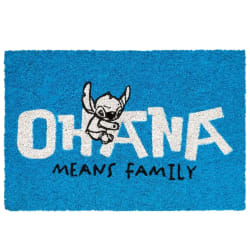 Disney Paillasson de Décoration 60x40cm à Motif Stitch Antidérapante Blanc / Bleu