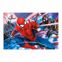 Affiche Spider-Man Peter Parker Miles Morales & Gwen Stacy Marvel Comics