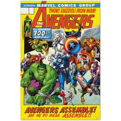Affiche marvel avengers 100e numéro