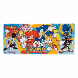 Grupo Erik Raton Sonic The Hedgehog, Multicolore, Image, Caoutchouc, Textile, Base antidérapante, Tapis de souris de jeu