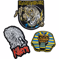 STYLE AUTHENTIQUE - Idéal pour les fans de métal et de Iron Maiden, ces patchs sont un excellent moyen demontrer votre allége ...