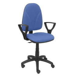 Fauteuil de bureau - PIQUERAS Y CRESPO - Modèle Algarra - Tissu BALI bleu marine - Ergonomique - 1 place