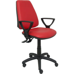 Elche Simpiel, chaise rouge avec accoudoirs