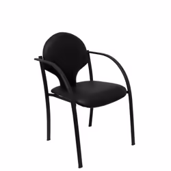 PIQUERAS Y CRESPO PACK220NSPNE, Unique, Chaise avec assise rembourrée, Dossier rembourré, Noir, Noir, Noir