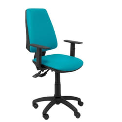 Siège de bureau ergonomique - PIQUERAS Y CRESPO - Modèle Elche S - Similicuir vert - Réglable en hauteur