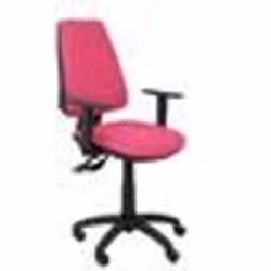 Siège de bureau ergonomique avec mécanisme synchro et hauteur réglable - Assise et dossier rembourrés en cuir rose similaire ...