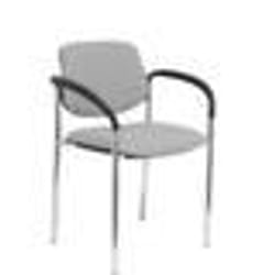 Chaise - PIQUERAS Y CRESPO - Villalgordo - Tissu Gris BALI - Accoudoirs - Design Contemporain