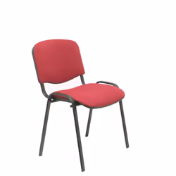 PIQUERAS Y CRESPO PACK426BALI933, Unique, Chaise avec assise rembourrée, Dossier rembourré, Bordeaux, Bordeaux, Noir