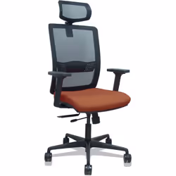 PIQUERAS Y CRESPO Fauteuil de bureauergonomique con mécanisme synchro con traslack, accoudoirs réglables en 2 dimensions. L'  ...