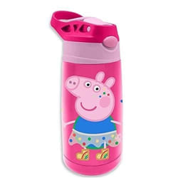 Gourde isotherme - Peppa Pig - 450 ml - Acier - Rose - Enfant