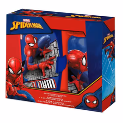 Ensemble Lunch box + Gourde isotherme aluminium 500ml SPIDERMAN
