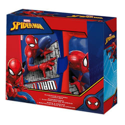 Ensemble Lunch box + Gourde isotherme aluminium 500ml SPIDERMAN