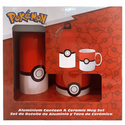 Gourde aluminium + tasse Educa Borras Pokémon